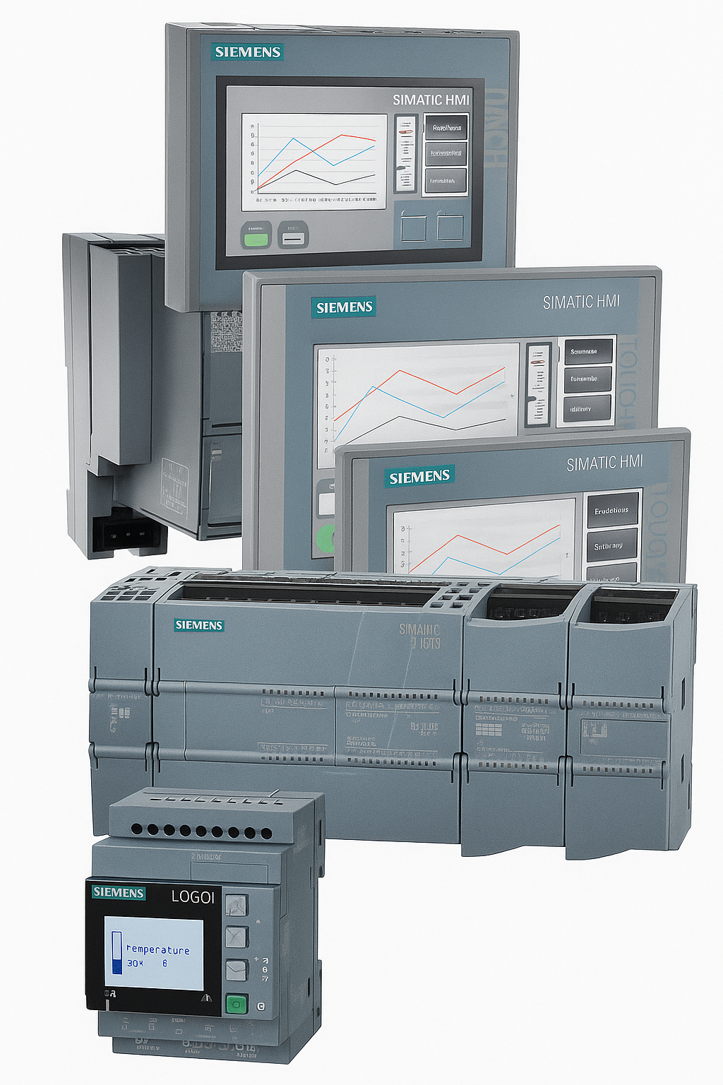 PLCs y pantallas HMI